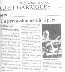 Gilles Dalbis Presse
