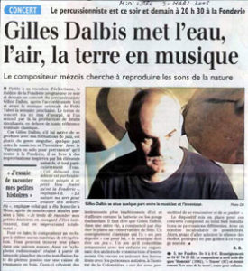 Gilles Dalbis Presse